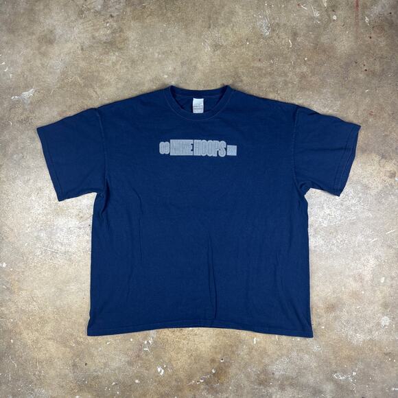 Nike Hoops T-Shirt Men’s 2XL Navy Blue 03 Basketball Graphic Tee Vintage Y2K - Picture 1 of 13